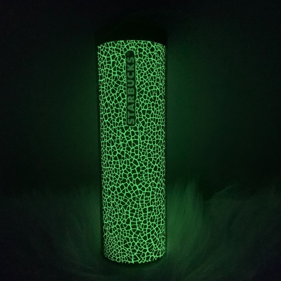 Starbucks Glow in The Dark Cup GITD Crackled Hot Tumbler 16oz Halloween NWT 2022 - Picture 9 of 15